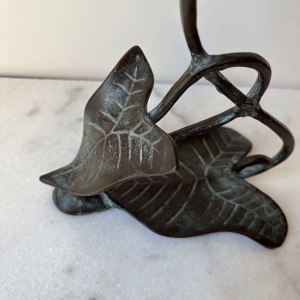 Verdigris Candlestick Holder Rosenthal Netter Art and Crafts - Picture 3 of 8